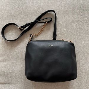 Faux leather crossbody bag
